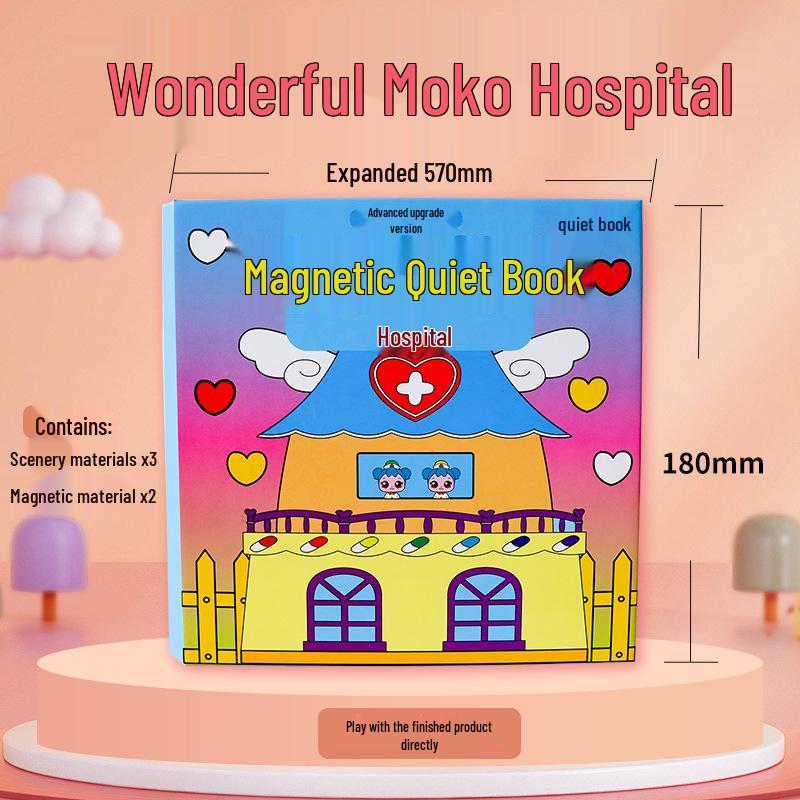 

Куроми Магнитная одевалка Тихая книга: Сделай сам игрушки-пасты на больничную тематику