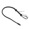 Black Microfiber Leather Braided Whip Spanking Play  Impact Toy Fetish Whips