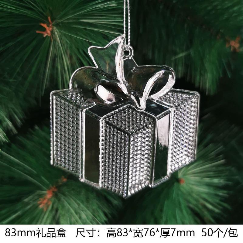 New Christmas Transparent Ice Crystal Snowflake Christmas Tree Decoration Supplies Christmas Atmosphere Christmas Tree Snowflake Pendant
