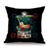 Alice Wonderland Mad Hatter Cartoon Art Tea Time Cartoon Sofa Throw Pillow Case Cotton Linen Car Bench Chair Cushion Cover