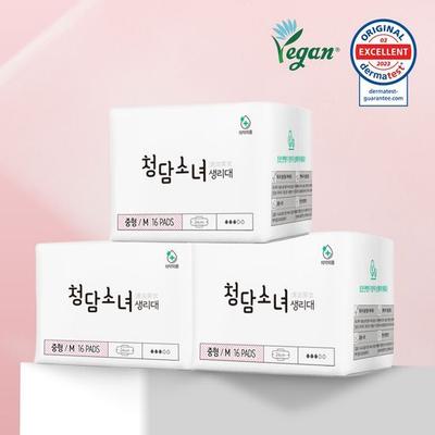 Cheongdam Girl Sanitary Pads (3-pack) (Choose 1 of 2 Types)