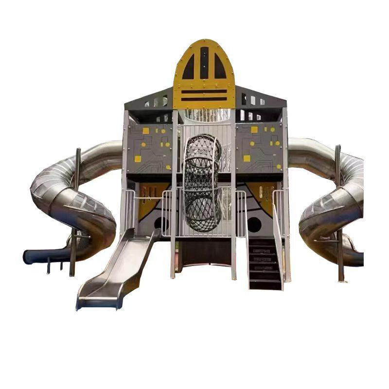 Große Edelstahl-Außenspielplatzrutsche für Kinder und Kindergärten