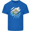Torn San Marino Flag Sammarinese Day Football Unisexs Light Cotton TShirt