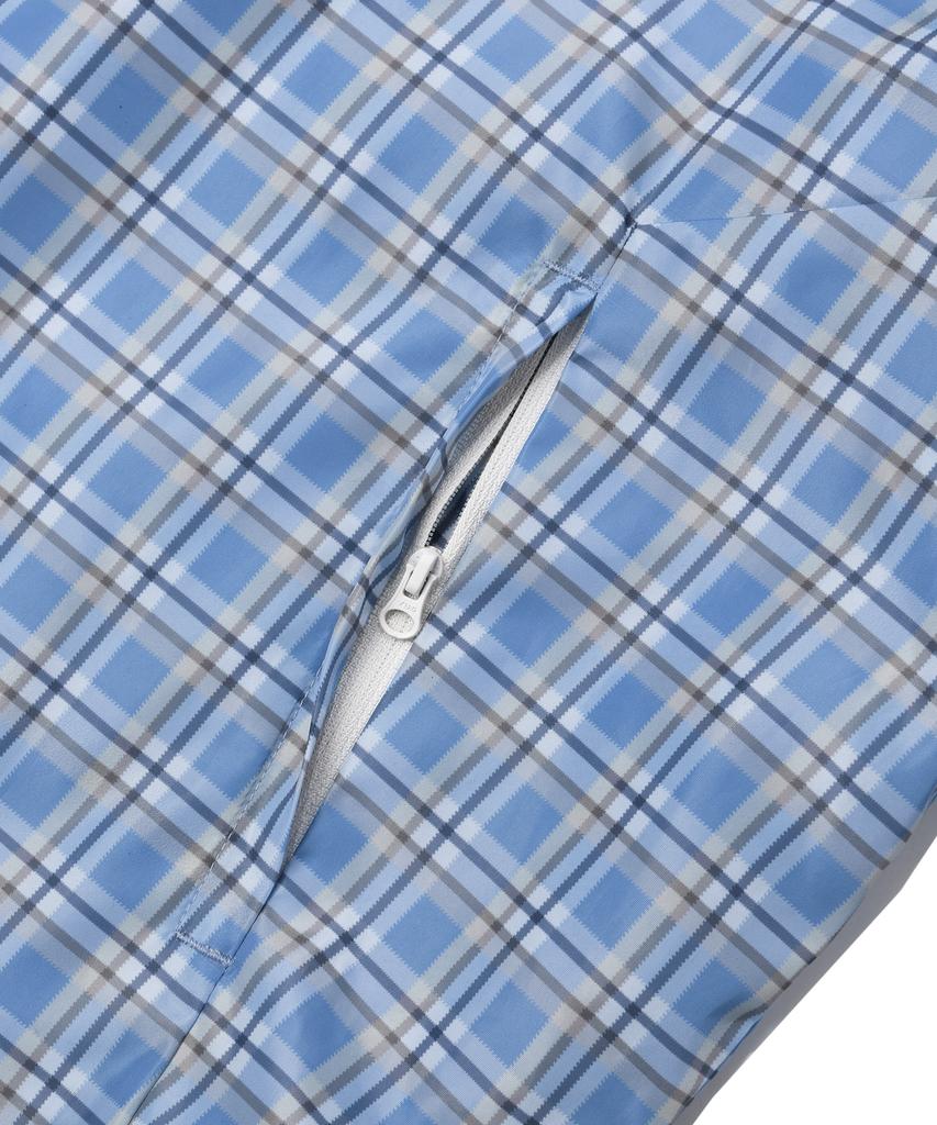 Physisches Fach Bär Schlüsselanhänger Check Windjacke_Blau