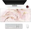 Large Gaming Mouse Pad XXL Extended Keyboard Mat Desk pad Mousepad Desk Decor Writing Pad Non-Slip Base Work Game Office Home