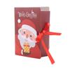 5PCS Creative Magic Book Series Christmas Day Candy Treat Boxes with Bow Xmas Small Cookie Boxes Holiday Party Favor Supplies