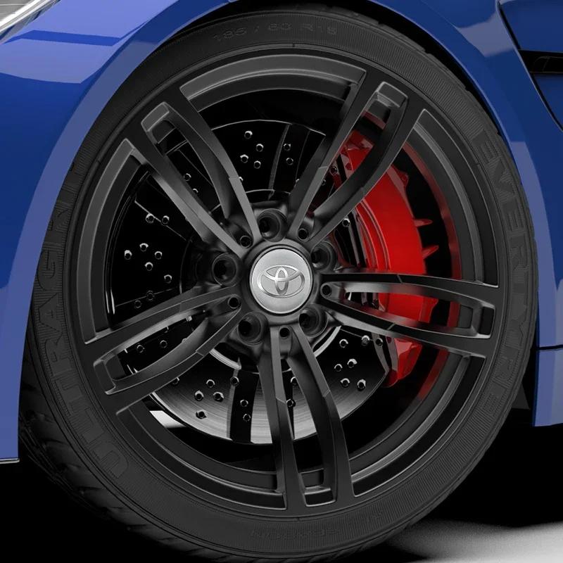 AOG1  Car Wheel Center Cap Emblem Sticker For Toyota Camry Ch-r Corolla Rav4 Yaris Prius Hilux Avensis Auris Wheel Hub Cap Stickers