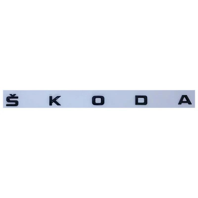 3D Car Rear Trunk Badge Emblem Sticker for Skoda Octavia Kodiaq Karoq Superb Rapid Fabia Kamiq Yeti 4x4 Letter Logo Accessories