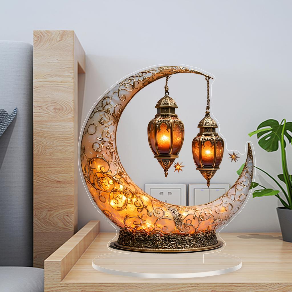 1 Piece Moon Lamp Home Decoration Ornament for Desktop Ideal Family Gift - Stylish Home Decor Holiday Decoration
