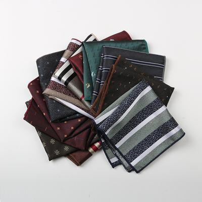 Taschentuch Herren, Businessanzug Brusttuch Rot Grün Host High-End Jacquard Kleines Quadratisches Tuch