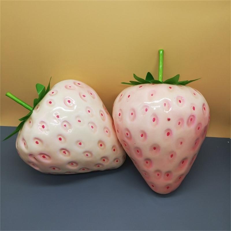 Artificial Strawberry Fruit Decoration Crafted From Solid Materials Ideal For Festival Event Creative Displays And Household Styling Portable