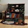 1PC Botanical illustrationOutdoor Flannel Blanket - Soft Plush Decor for Picnics, camping, Bedroom, Playroom, Office, or Lunch Break 1261A
