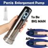 Electric Powerful Electric Penis Vacuum Pump Dick Enlargement Extender Male Masturbator Air Pressure Device Pussy Pumps 18+