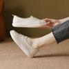 First layer cowhide new versatile little white shoes soft sole soft surface casual board shoes women's shallow mouth flat bottom mother shoes