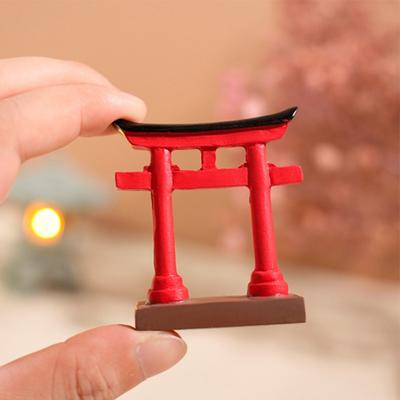 Miniatur-Torii-Tor Japanischer Shinto-Tempel Asiatisches Architekturmodell Bonsai-Gartendekoration Aquariumdekoration Chinesische Dekoration