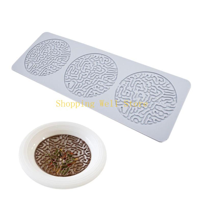 KX4B Leaf Branch Pattern Laces Mat Fondants Mat Cake Decorating Supplies