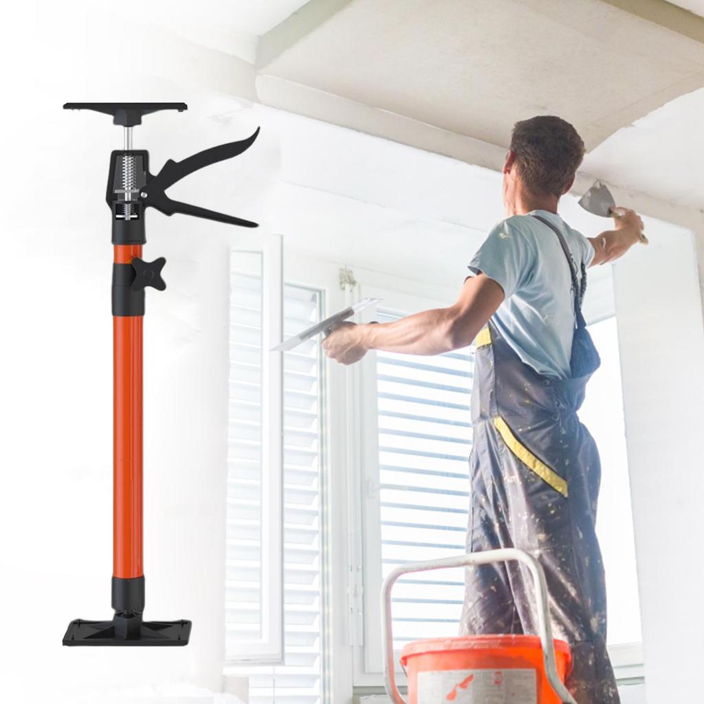 Telescopic Support Rod Lift Tool Stainless Steel for Installing Cabinets Orange 50 to 110cm