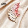 Brooch Accessory Butterfly Colored Diamonds Decor Durable Alloy Sparkling Wings