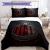 Ac Milan Bedding Set Breathable Duvet Cover With Pillowcases Home Decoration Birthday Gift