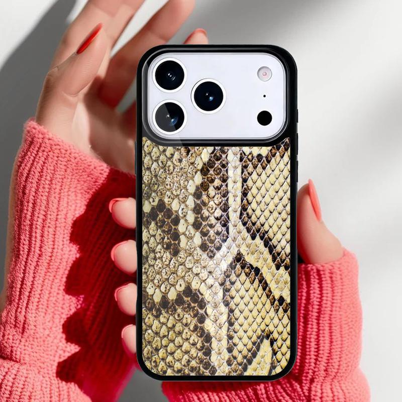 Cobra Python Snake Skin Phone Case for iPhone 17 16 15 14 13 Pro Max Back Cover for 12 11 Pro Coque