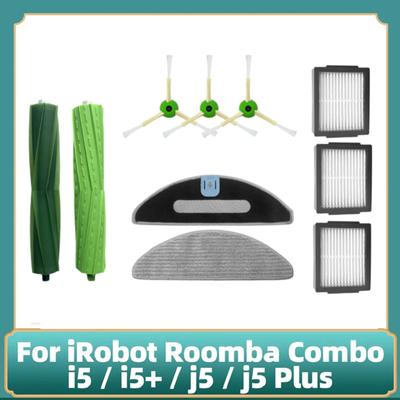 Robot Vacuum Cleaner Main Side Brush Hepa Filter Mop Pads Replacement Accessories For Irobot Roomba Combo I5 / I5+ / J5 / J5 +
