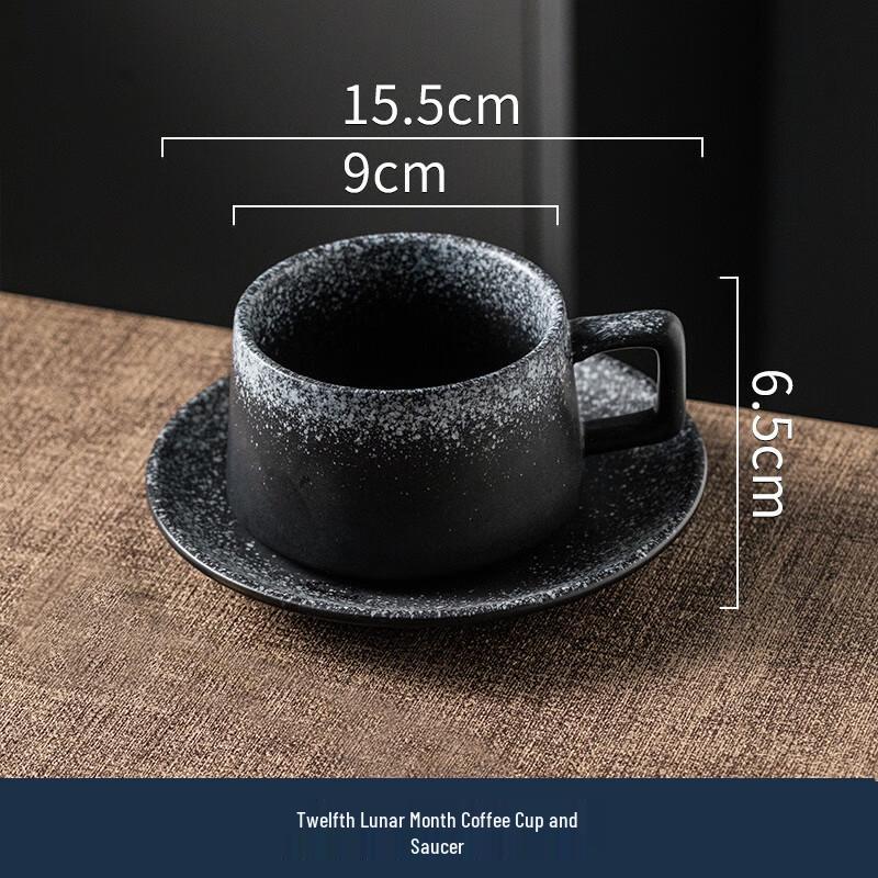 Shangqi Ceramic Coffee Cup and Saucer Set