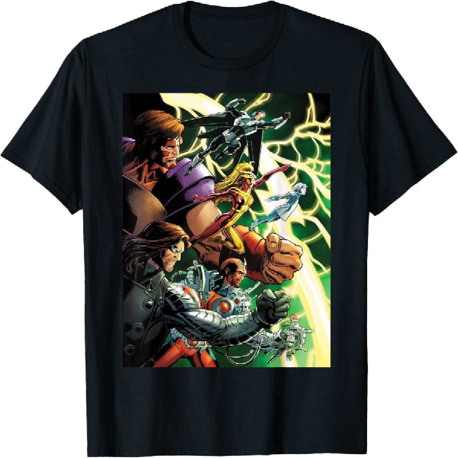 

Marvel Thunderbolts Comic Cover Art Bucky and Team T-Shirt XXXXXL чорний