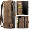 New PU Leather Phone Case Multifunctional Card Slot Wallet Cover Shockproof Protective Case for iPhone 16 17 Samsung Galaxy S24