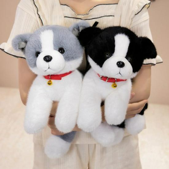 Cute Fluffy Beanbag Doll with Glasses - Plush Toy Keychain and Backpack Ornament