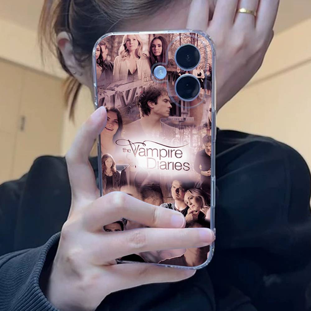 

Прозрачный чехол для телефона Damon Salvatore из Дневников вампира для iPhone 17 16 15 13 12 11 14 Pro Max Mini Plus Силиконовый iPhone 12pro max