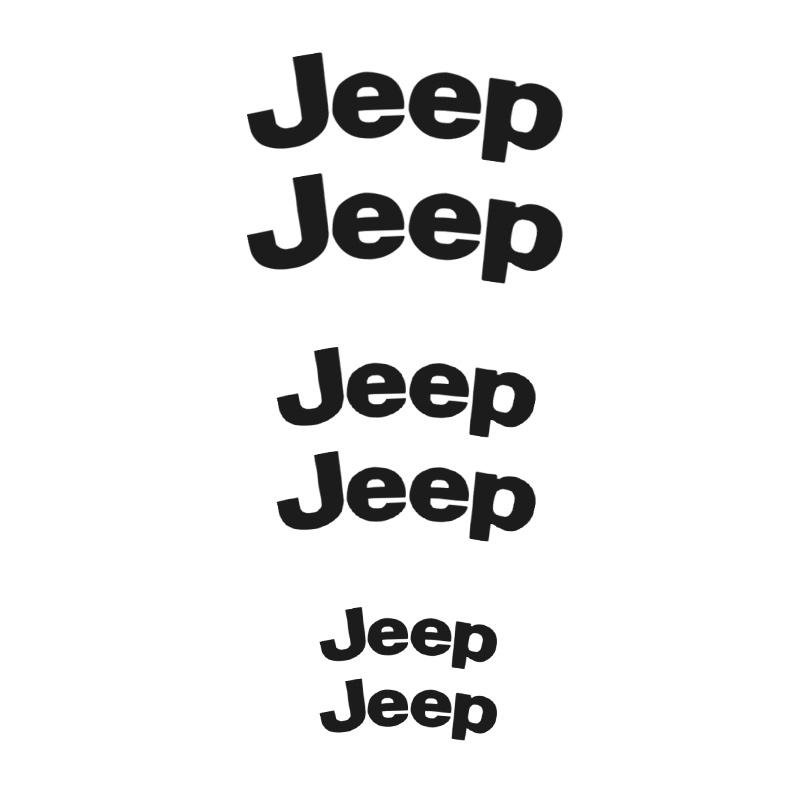 6pcs Car Brake Caliper Stickers Decoration Stickers Car Decals For Jeep Renegade Compass Grand Cherokee Wrangler jk Gladiator AKL1