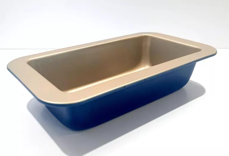 Blacha nieprzywierająca do pieczenia forma 11 x 21cm granatowa