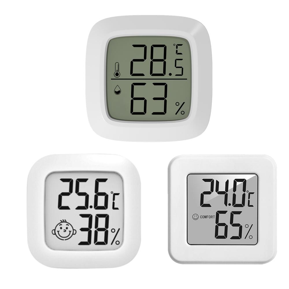 מד טמפרטורה ולחות דיגיטלי LCD מיני חדש לבית, מד טמפרטורה ולחות אלקטרוני פנימי, מד חיישן טמפרטורה
