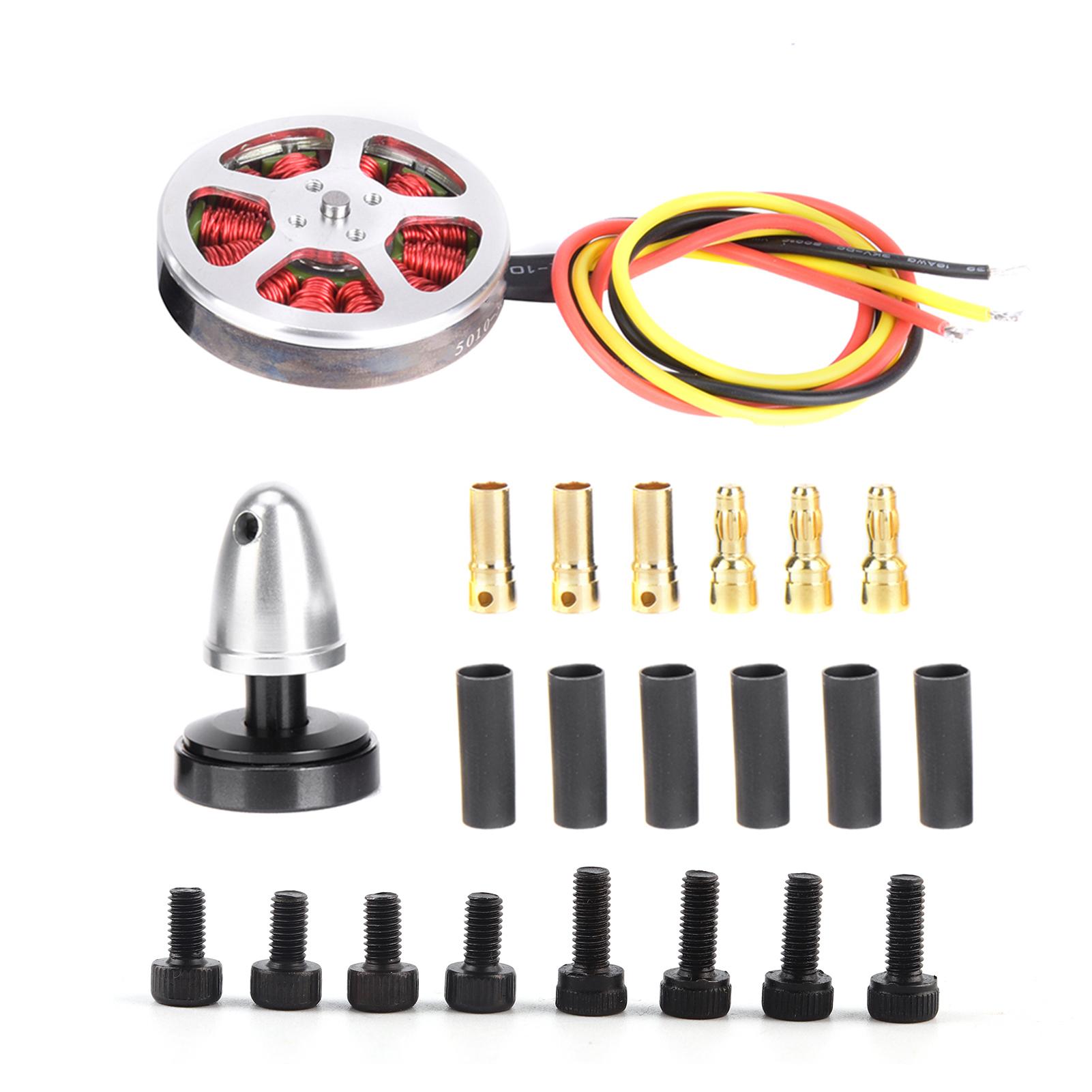 

5010360KV 1PCS Metal Outdoor Big Load Multiaxis Thick Line Hollow Cover Double Bearing Brushless