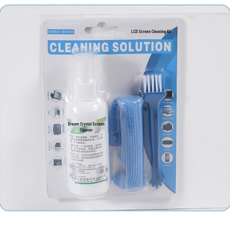 

Screen & Lens Cleaning Kit with Cloth, Keyboard Brush, and Dust Removal Spray