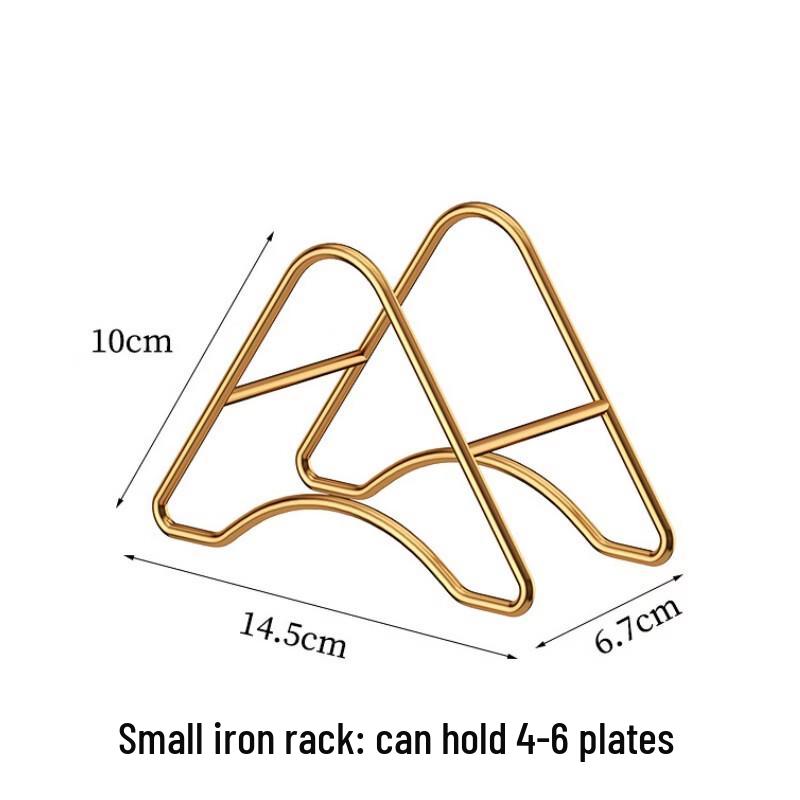 Yangge Gold-Rimmed Multipurpose Snack Plates & Racks