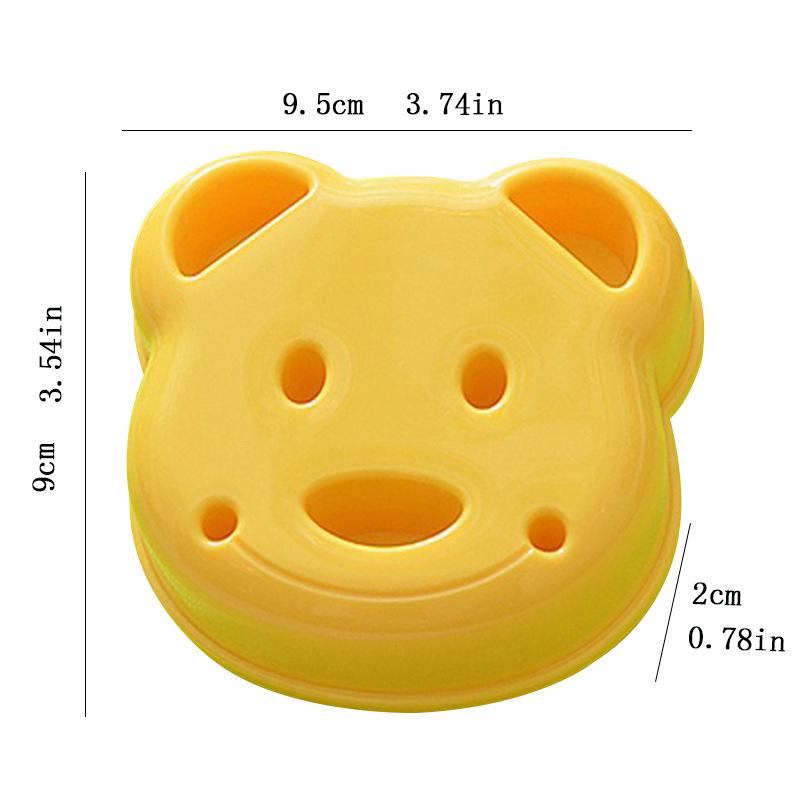 Household Bear Sandwich Mold Bread Mold Sandwich Making DIY Toast Mold Baking Tool