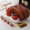 Light Luxury Portable Ceramic Travel Tea Set