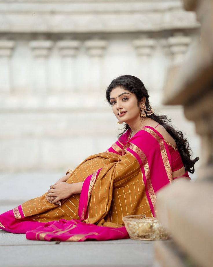 New Launch - Soft Lychee Silk Saree with Rich Pallu and Jacquard Weave