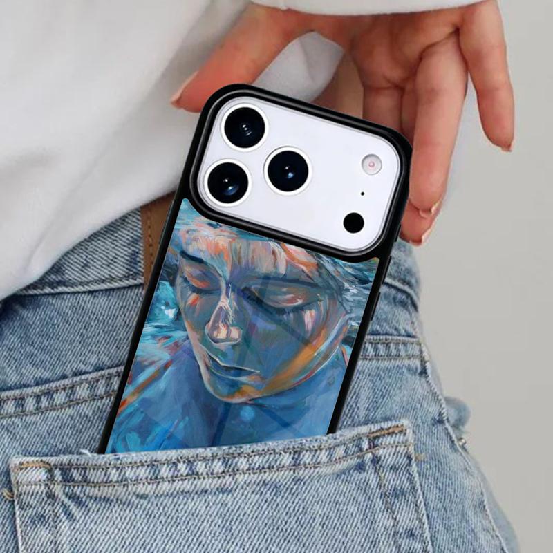 Abstract Art Underwater Boy Girl Phone Case for iPhone 16e 15 14 13 12 17 Pro Max Plus Air 17pro Cover Coque