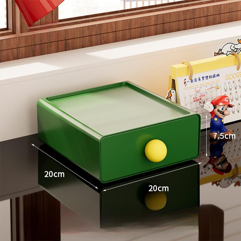 Multi-functional Desktop Drawer Storage Boxes Colorful Dopamine Stationery Cosmetics Sundry Box Home Desk Stackable Organizer