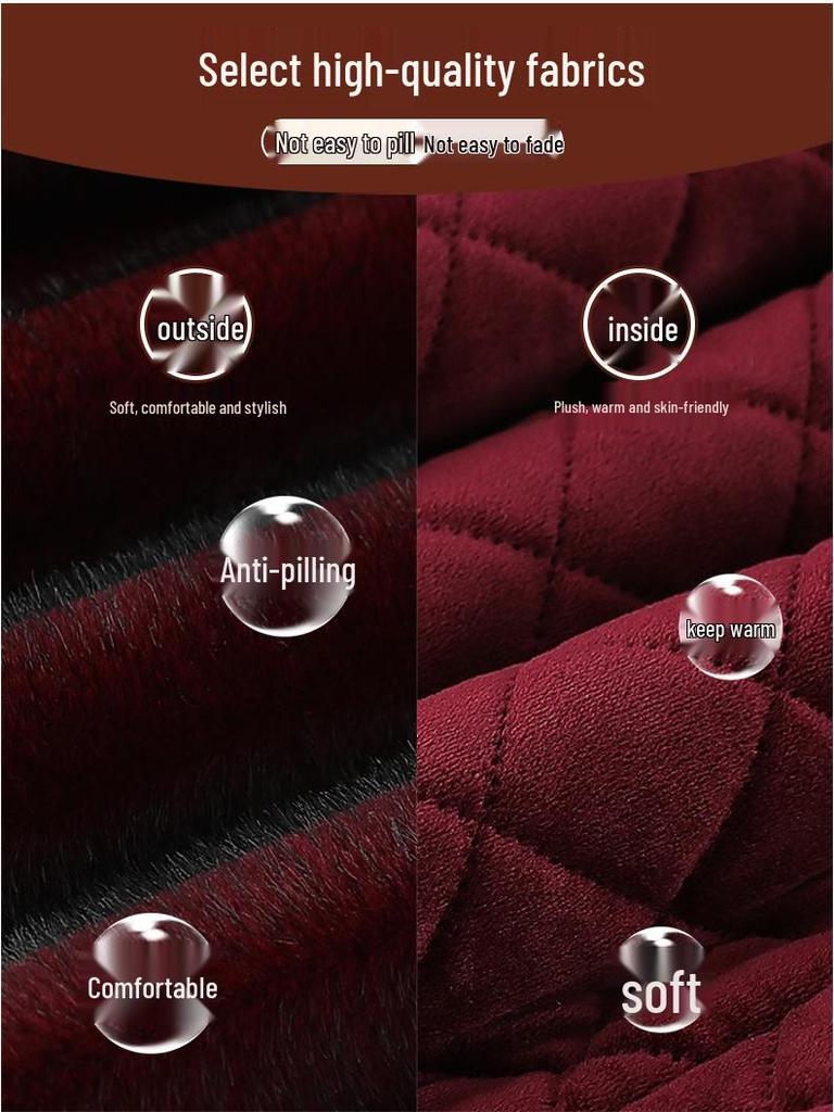 Faux Fur Coat for Women: Grandma Style, Thickened Winter Wear, Mink Velvet for Middle-Aged and Elderly