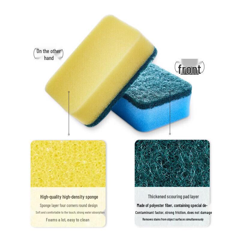 Kitchen Scrubber Sponges 10-Pack