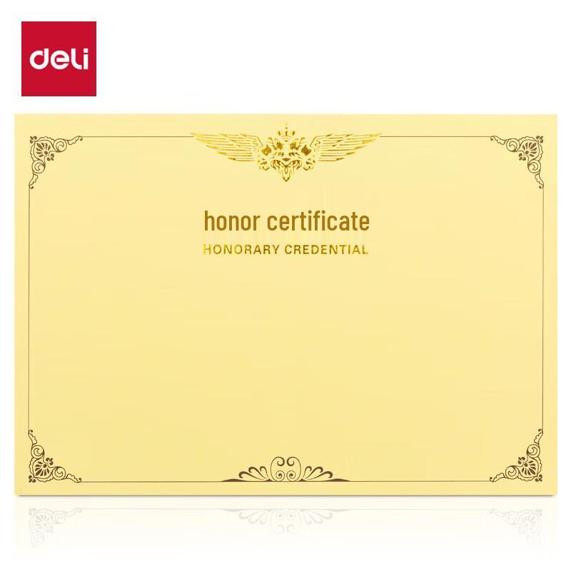 Deli A4 Certificate Paper Inserts