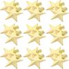 20 Pcs Decorations Mini Christmas Tree Top Star Father Home Holiday Topper Plastic Ornament