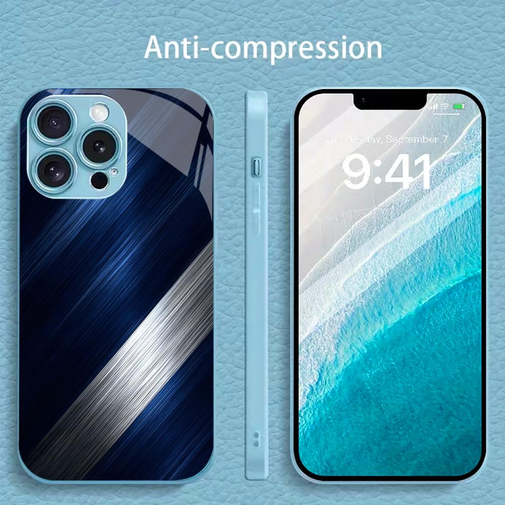 Fashion New Hot-selling Protective Case Phone Case Metallic Paint Glass PhoneCase for iPhone 17 16 15 14 13 12 11pm Pro Plus