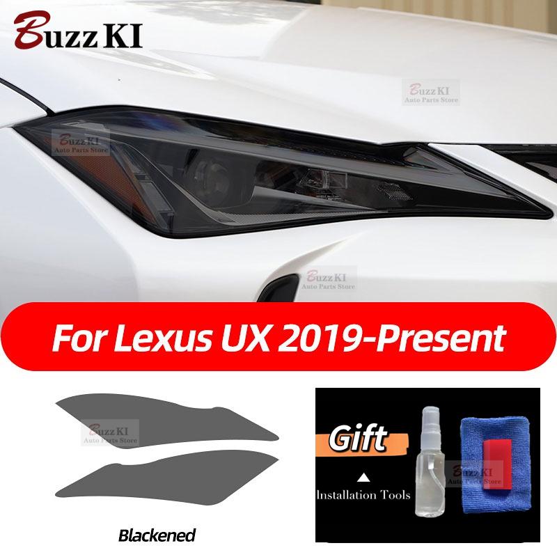 For Lexus ES 300h NX CT GS IS LC LS RX LX570 RC UX GX F Sport Smoked Black TPU Sticker Car Headlight Protective Film
