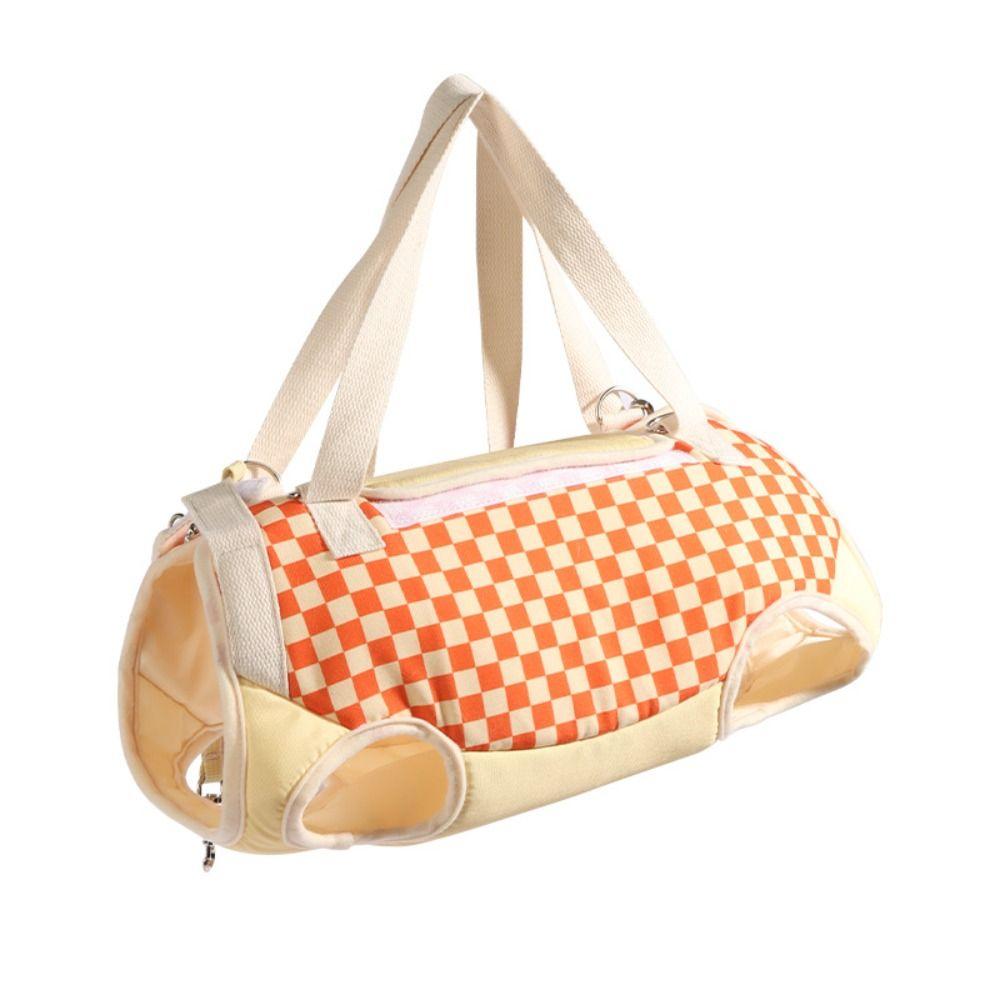 Vierbeiniges Design Haustiertrage Einzelschultergurt Weichwandige Katzentrage Canvas-Material Diagonale Spreiz-Hundetrage