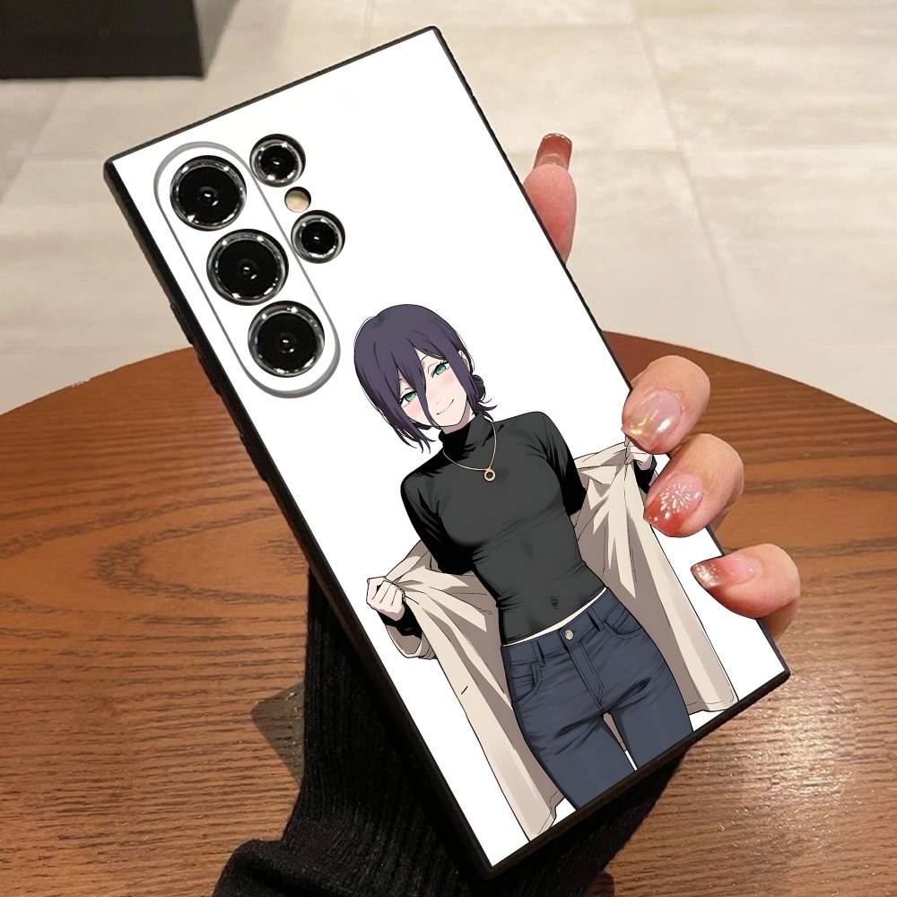 C-Chainsaw Man Reze Arc Phone Case For Samsung S25,S24,S21,S22,S23,S30,Ultra,S20,Plus,Fe,Lite,5G Black Cover
