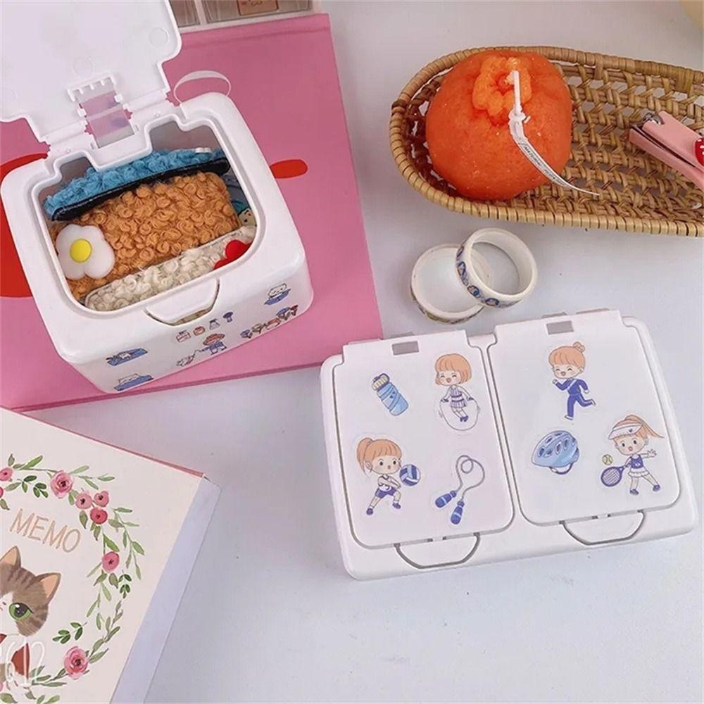 Large Capacity Desk Organizer Box with Lid Stationery Containers  Student Children